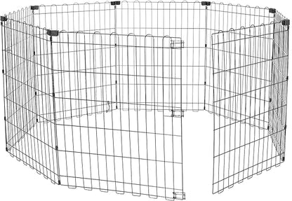 Amazon Basics Foldable Octagonal Metal Exercise Dog Playpen by AmazonBasics