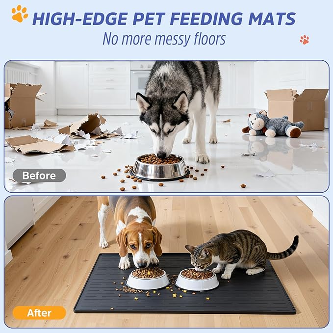 Large Dog Mats for Food and Water - Image 3
