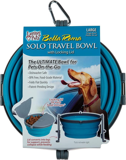 Loving Pets - Bella Roma Portable Travel Dog Bowl Collapsible Dog Food & Water by Loving+Pets