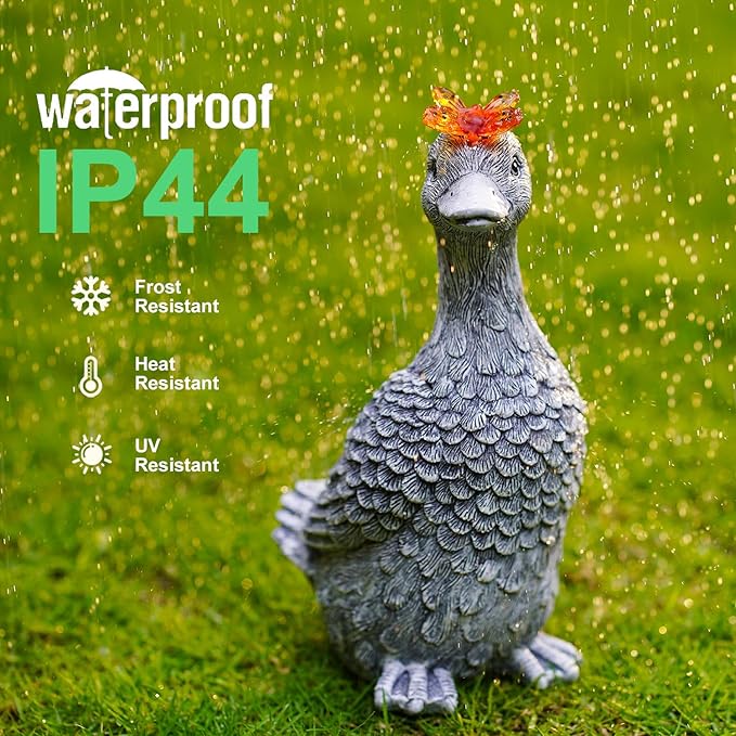 Solar Garden Statue Goose Figurine – Outdoor Decoration - Image 7