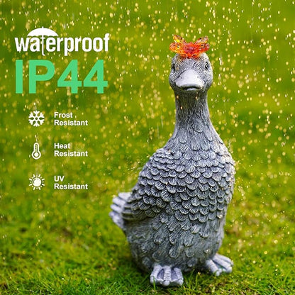 Solar Garden Statue Goose Figurine – Outdoor Decoration - Image 7