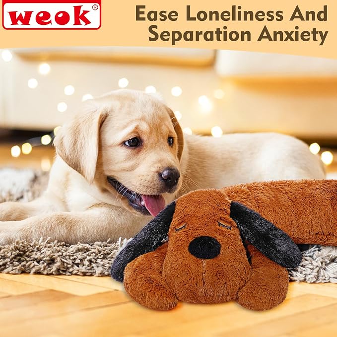 Puppy Heartbeat Toy for Separation Anxiety Relief, Heartbeat Stuffed Animal - Image 2