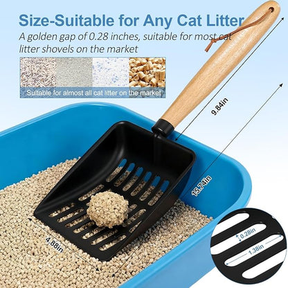 Cat Litter Scoop, Metal Litter Scoop, Heavy Duty Metal Cat Scooper - Image 3