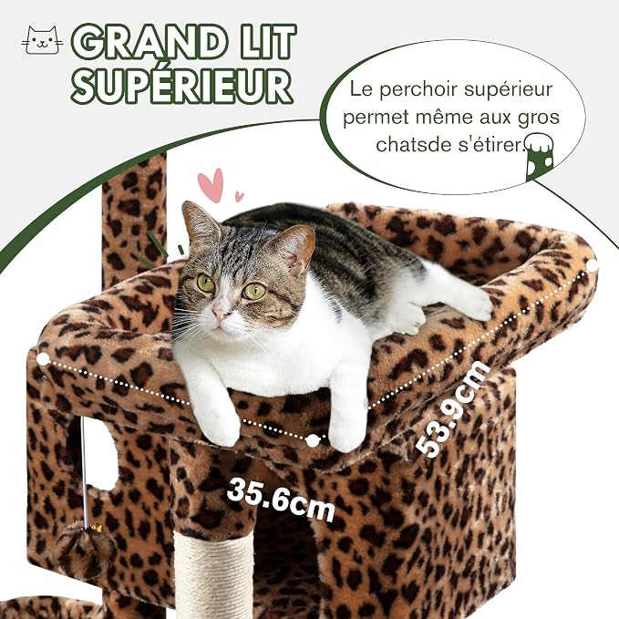 MUTICOR 66 Inches Multi-Level Large Cat Tree Tower - Image 4