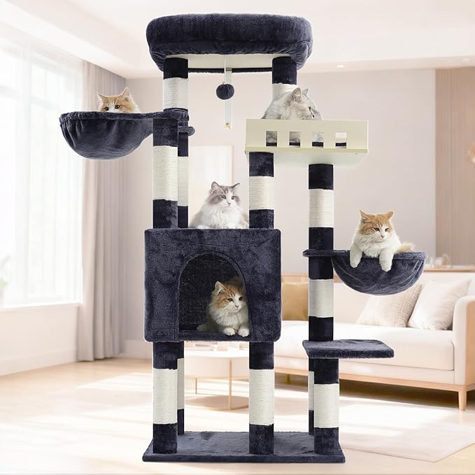 Cat Tree for Indoor Cats Large Adult, Heavy Duty Cat Tree for Large Cats 20 lbs+ - Image 8