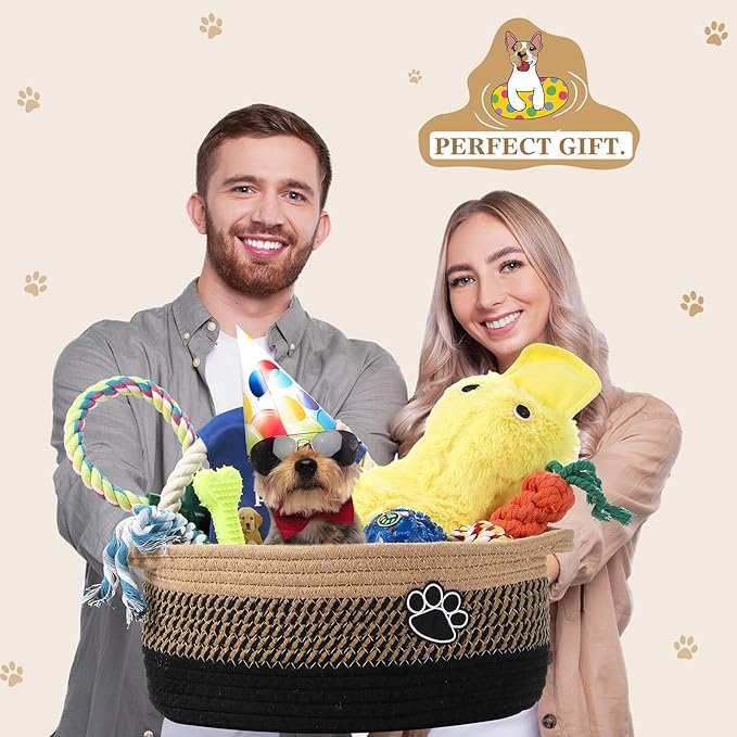 Zopeal Puppy Dog Toy Gift Storage Basket - Image 7