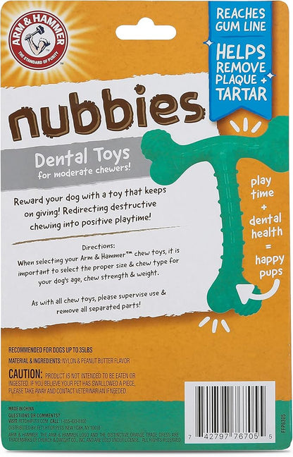 Arm & Hammer Nubbies T-Bone Dental Dog Chew Toy - Image 8