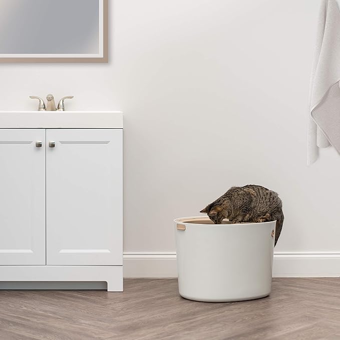 IRIS USA Cat Litter Box, Large Top Entry - Image 8