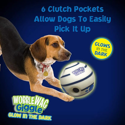 Wobble Wag Giggle Glow in the Dark | Rolling Enrichment Toy - Image 4