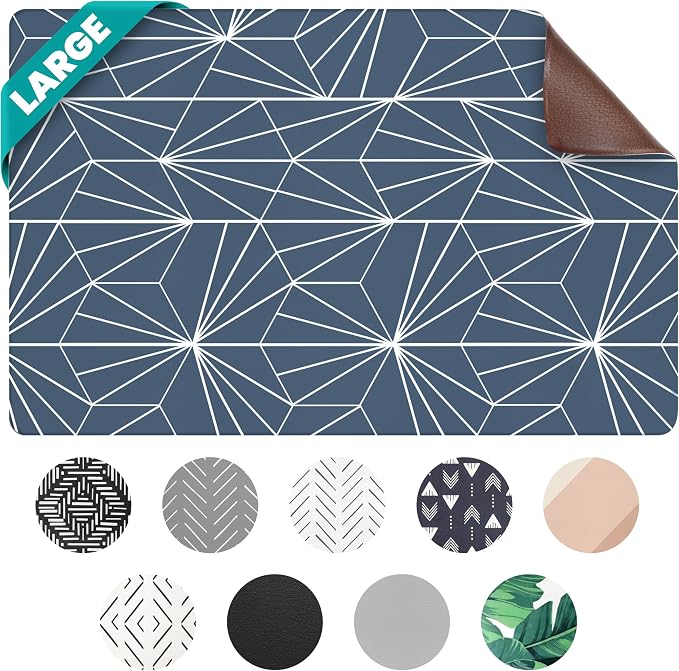 NALALAS Large Dog Mat for Food and Water, Cat Feeding Mat | Large Waterproof by NALALAS