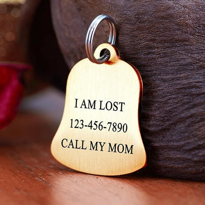 Ultra Joys Cat ID Tag Personalized Pet Tags, Durable Stainless Steel Small Pet - Image 3
