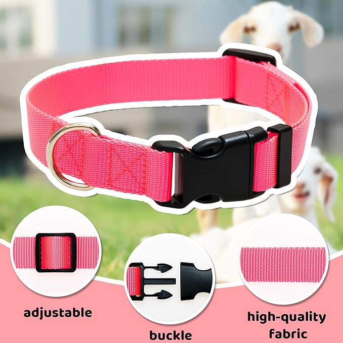 3 Pack Goat Collars with Bells, Adjustable Pet Collar & Anti-Lost Loud Bronze - Image 3