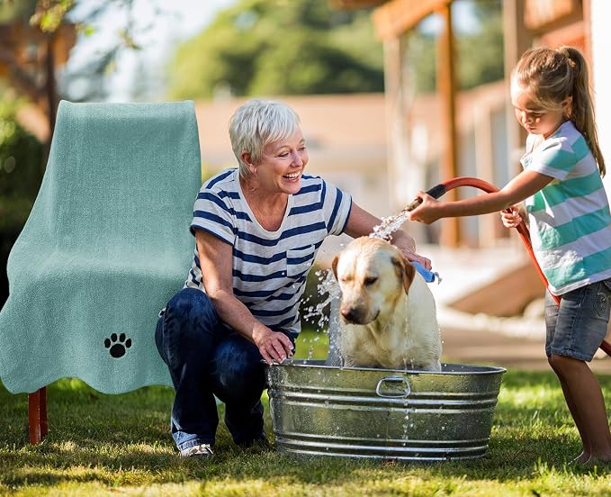 Microfiber Dog Towels for Drying Dogs, Super Absorbent and Soft Pet Grooming - Image 6