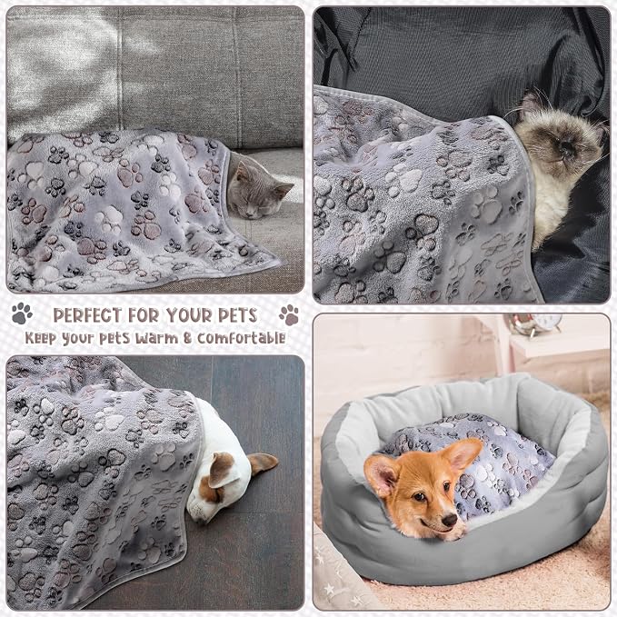 Tegeme 8 Pcs Fleece Dog Blankets - Image 4