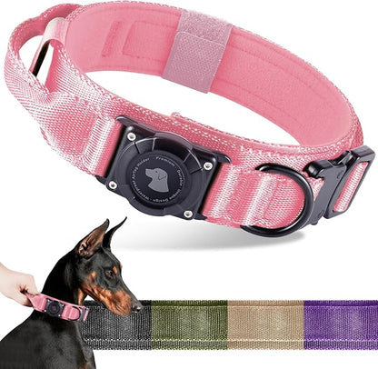 2025 Upgrade Waterproof AirTag Dog Collar, Military Tactical Dog Collar by ODOKELE