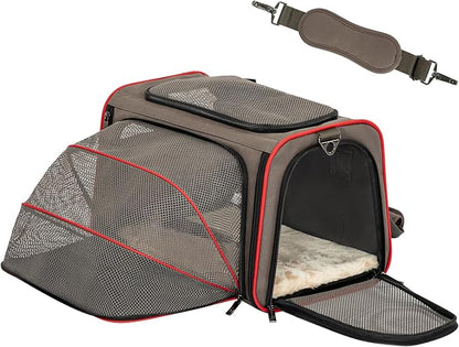 Petsfit Expandable Cat Carrier Dog Carriers, Airline Approved Soft-Sided - Image 9
