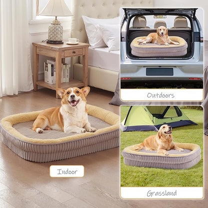 Orthopedic Dog Bed for Medium, Large Dogs Breeds, High Density Egg Crate Foam - Image 7
