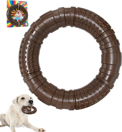 Tough Dog Chew Toy for Aggressive Chewers, Indestructible Beef Flavor Nylon Bone by IPTPAS