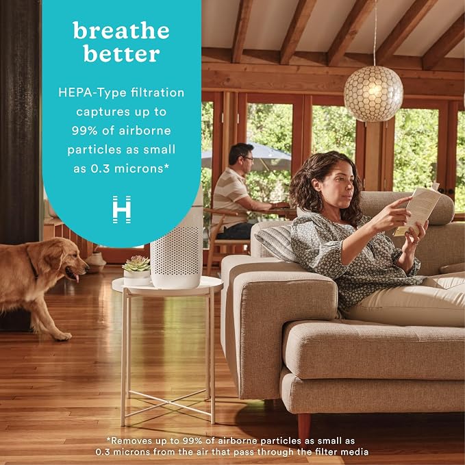 Homedics Air Purifier T22, 5-in-1 Tower Air Purifier, 99% HEPA-Type Filtration - Image 2