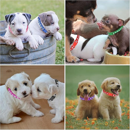 12 Pack Puppy Collars for Litter, Adjustable Puppy ID Collars Soft Nylon - Image 6
