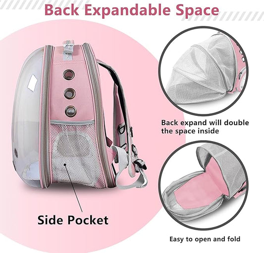 Cat Backpack Carrier Back Expandable Bubble Pet Carrier Backpack - Image 2