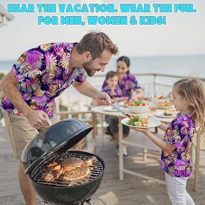 Custom Hawaiian Shirt with Face Photo Picture - Image 7