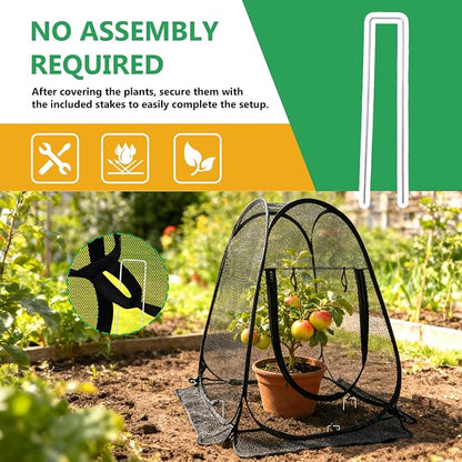 2 Pack 28 x 28 x 32 Inch Pop-up Gardening Net Cover - Image 7