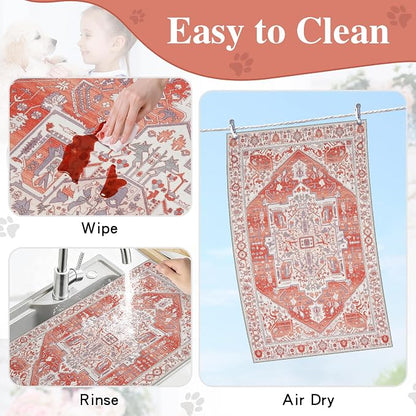 famibay Dog Food Mat, Absorbent Cat Dog Mats - Image 6