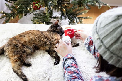 Pearhead Hot Cocoa Christmas Cat Toy Set, Holiday Pet Owner Gift, Holiday Must - Image 4