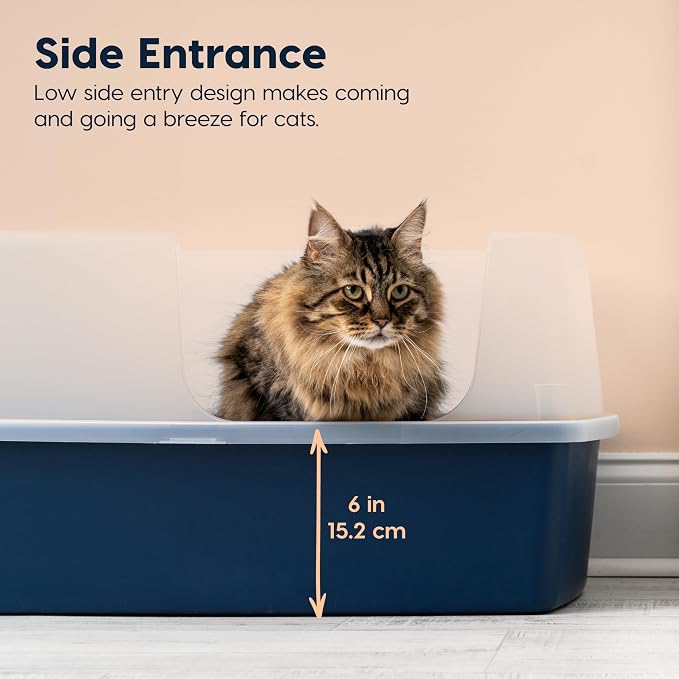 IRIS USA XX-Large Side Entry Cat Litter Box, Open Top Extra Large Litter Box - Image 9