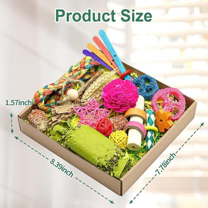 Natural Bird Toy Foraging Parrot Shredding Toys Box Conure Chewing Toys - Image 5