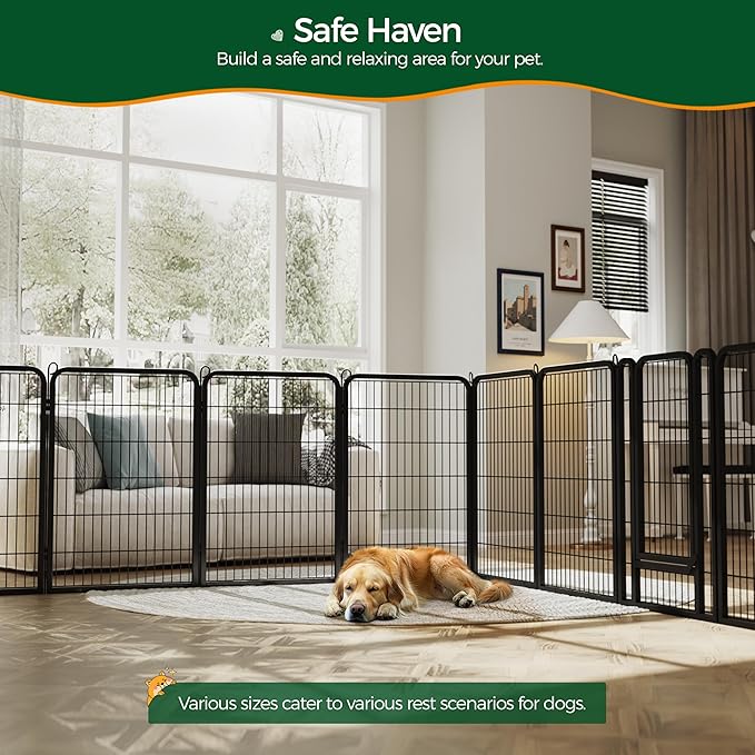 Yaheetech Dog Playpen Outdoor, 40 inch 12 Panels Dog Pen Indoor Heavy Duty - Image 3