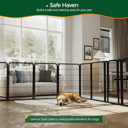 Yaheetech Dog Playpen Outdoor, 40 inch 6 Panels Dog Pen Indoor Heavy Duty Puppy - Image 3