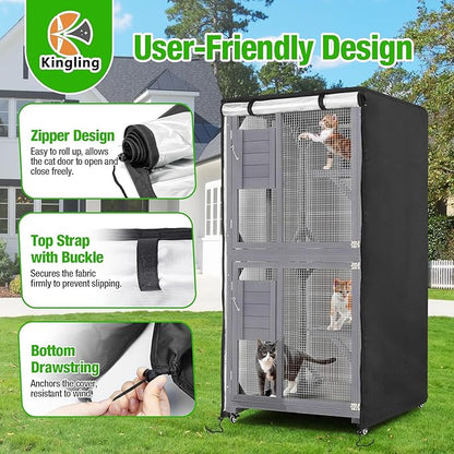 Kingling Outdoor Cat House Cover - Image 4