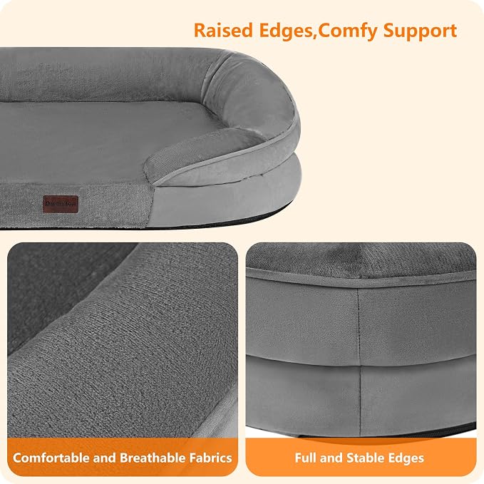 Dwanton Orthopedic Dog Bed for Large Dogs - Image 5