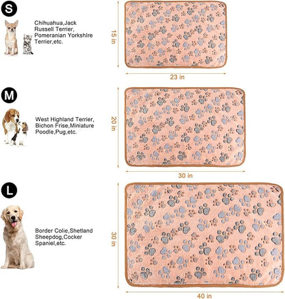 3 Pack Cat and Dog Blanket Soft & Warm Fleece Flannel Sleep Mat, Great Pet Throw - Image 3