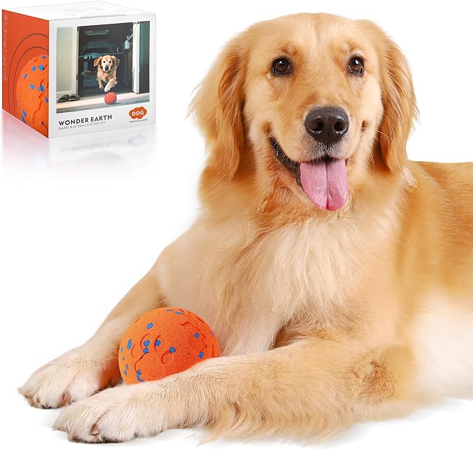 Smart Interactive Dog Toys, Vibrating Dog Ball, Electric Dog Chew Toys by PawBuddies