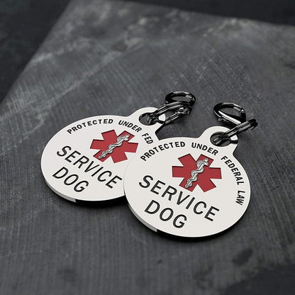 Service Dog TAG Small Breed Premium Double Sided Identification .999 Inch - Image 7