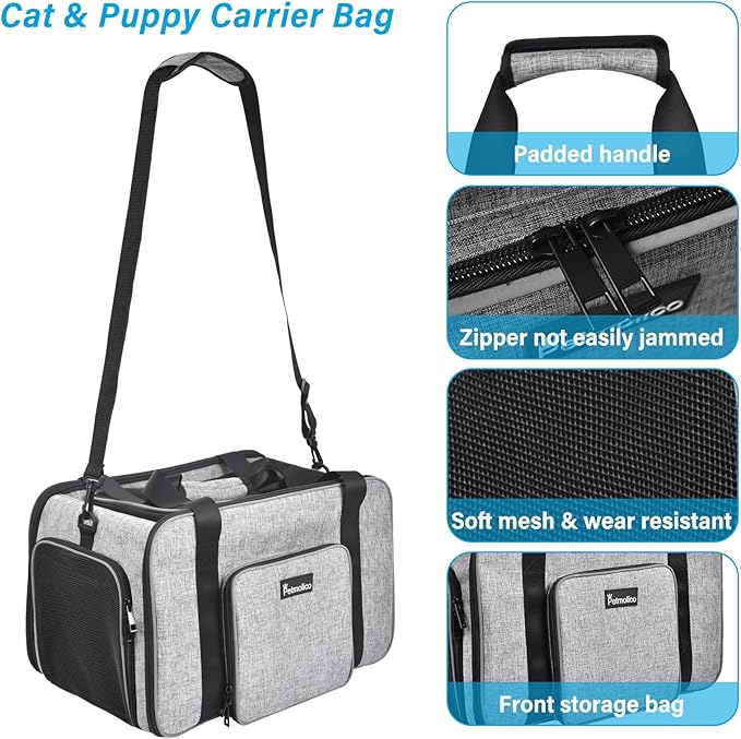 Petmolico Cat Carrier Soft-Sided Pet Bag - Image 2