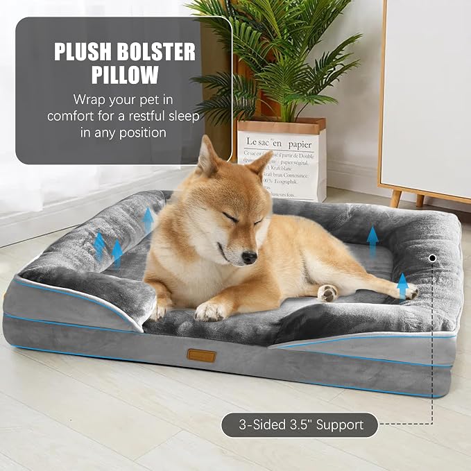 Orthopedic Dog Bed with Sides - Image 4
