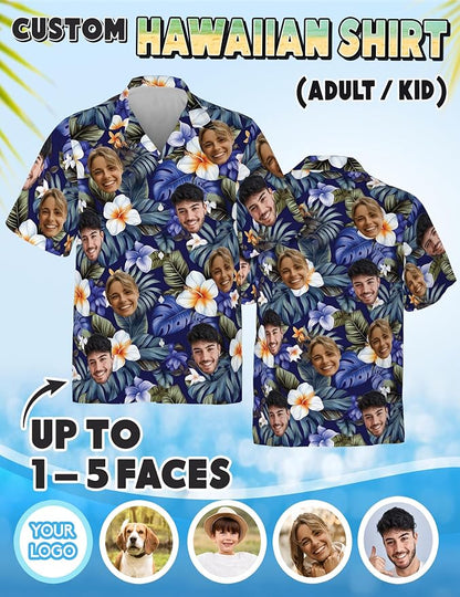 Custom Hawaiian Shirt with Face Photo Picture - Image 4