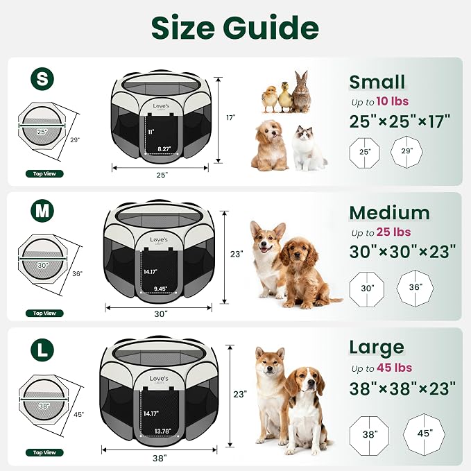 Love's cabin Pet Puppy Dog Playpen, Large Dog Tent Crates Cage Indoor/Outdoor - Image 2