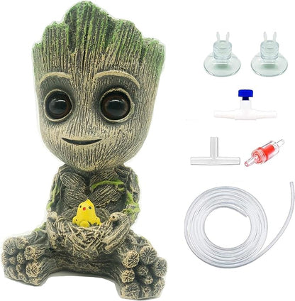 Aquarium Groot Air Bubbler Decorations Fish Tank Air Stone Set by AnxunJim