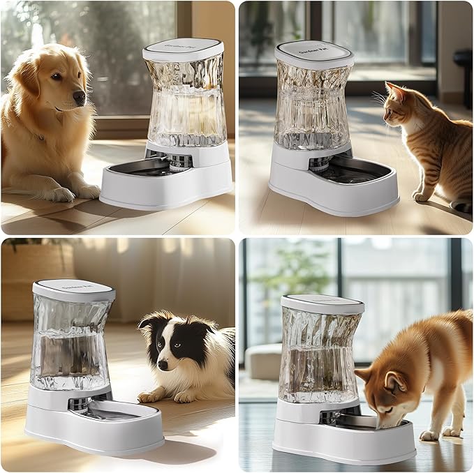 Gardner Pet Automatic Dog Water Dispenser Gravity Stainless Steel Water Waterer - Image 6