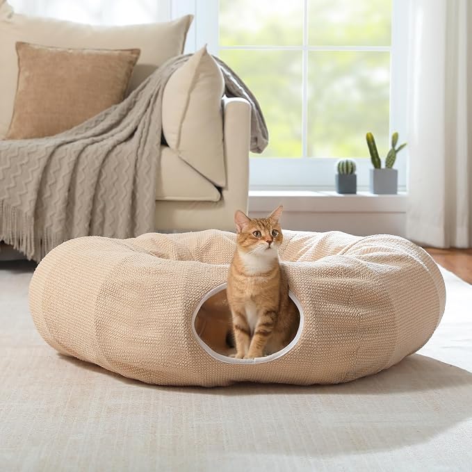 PEQULTI Cat Donut Tunnel with Bed - Image 8