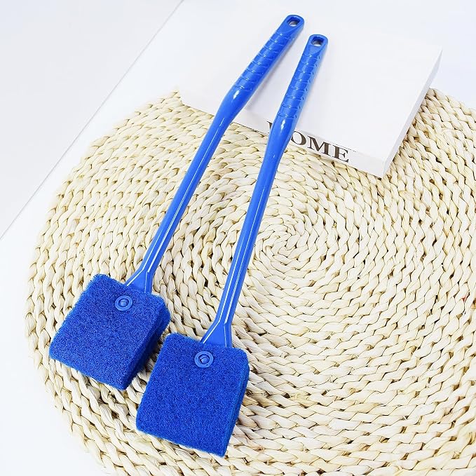 2PCS Fish Tank Cleaning Tools, Aquarium Double Sided Sponge Brush, Fish Tank - Image 5
