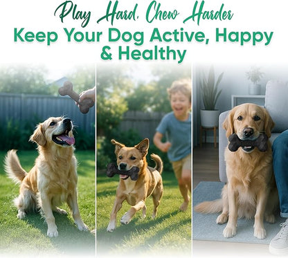 Natural Rubber Dog Chew Bone – Treat-Dispensing, Tough & Indestructible Chew - Image 7