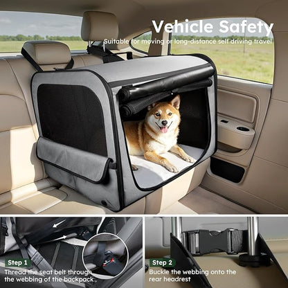 Large Dog Car Carrier Light Weight, 27×20.5×20.5ins Dog Carrier - Image 3