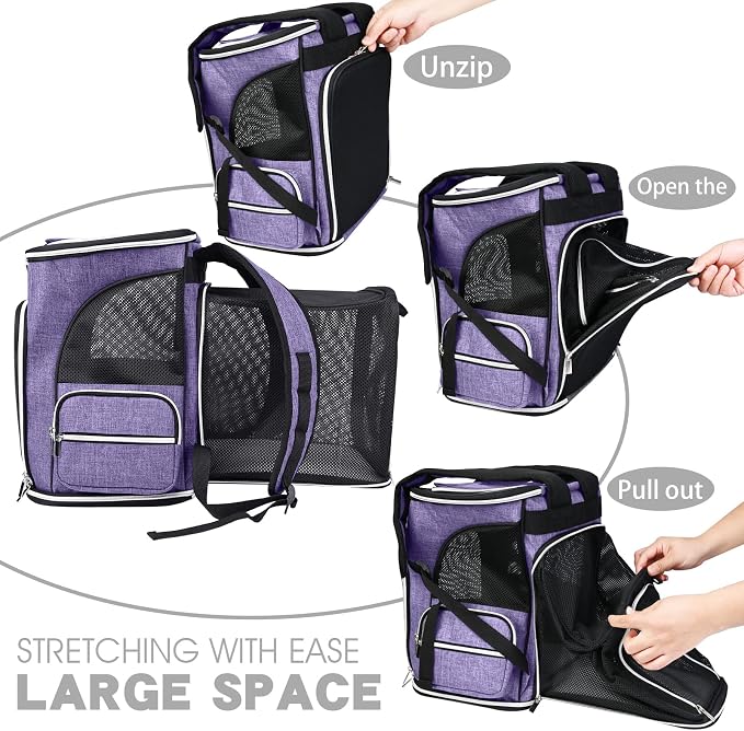 BAGLHER Expandable Pet Carrier Backpack，Pet Backpack - Image 2
