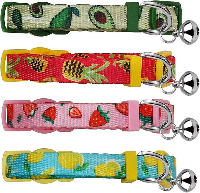 azuza 4 Pack Cat Kitten Collar Breakaway - Image 6
